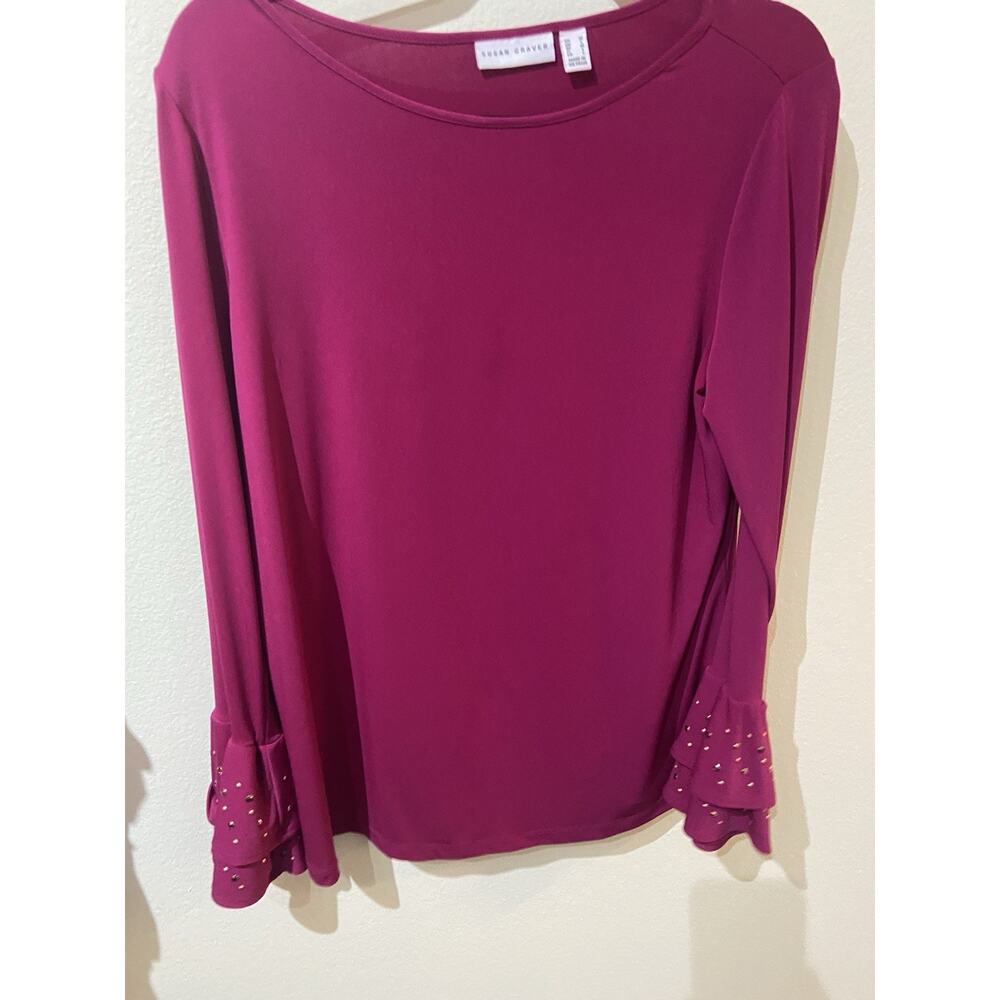 Beautiful Magenta Blouse Sz Med